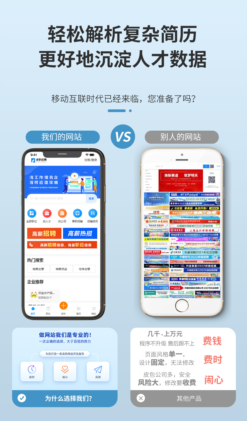 求职招聘人才网站模板 详情图 2