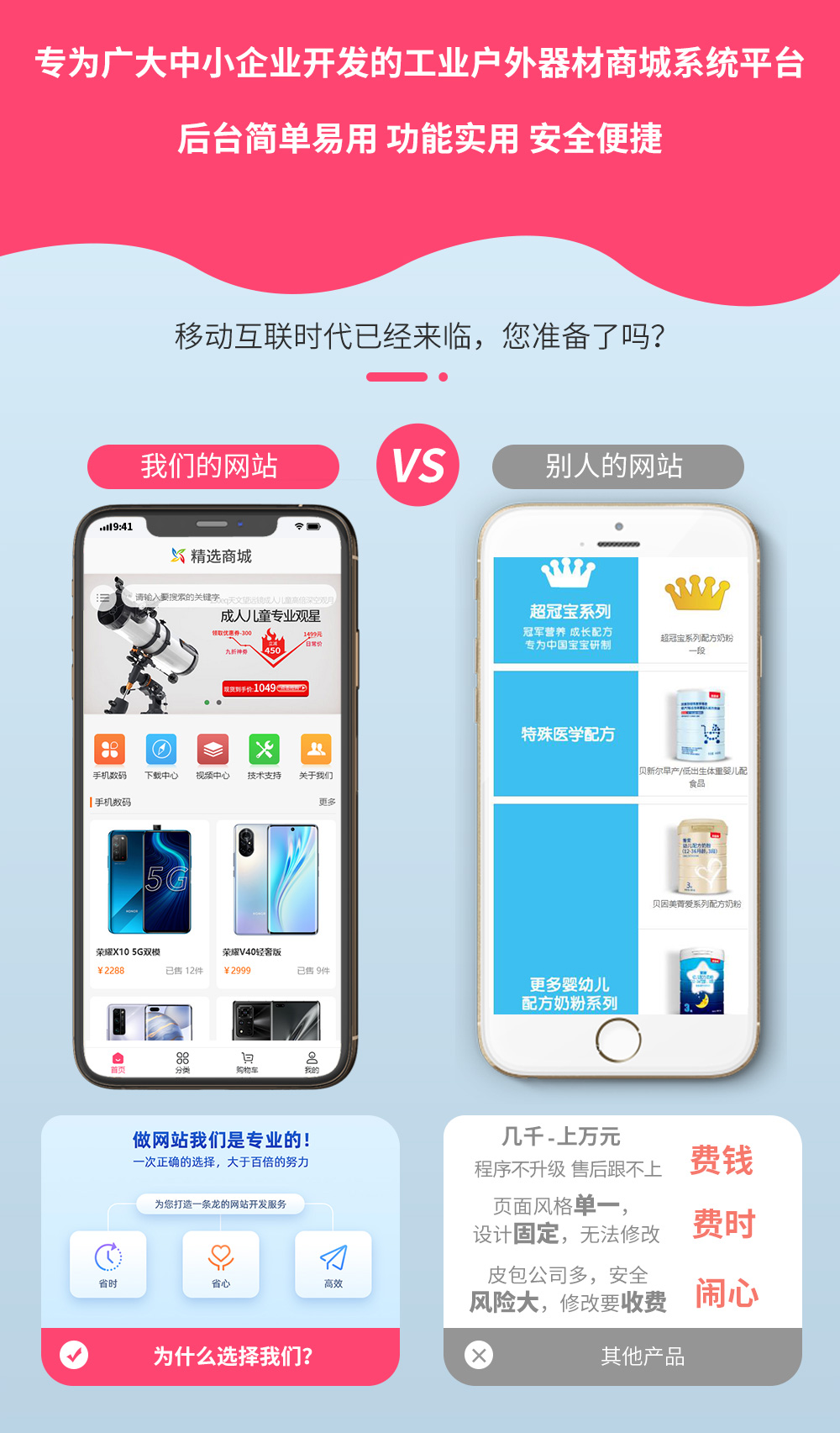 工业户外器材商城模板网站模板主图